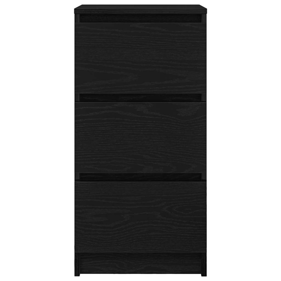 Aparador de madera de roble negro 37,5x35x76