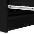 Aparador de madera de roble negro 37,5x35x76