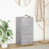 Aparador de madera de ingeniería gris hormigón 37,5x35x76