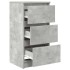 Aparador de madera de ingeniería gris hormigón 37,5x35x76