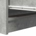 Aparador de madera de ingeniería gris hormigón 37,5x35x76