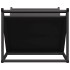 Leñero negro 70x43x34,5 cm Acero laminado en