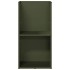 Leñero verde oliva 40x30x80 cm Acero laminado en