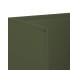 Leñero verde oliva 40x30x80 cm Acero laminado en