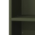 Leñero verde oliva 40x30x80 cm Acero laminado en
