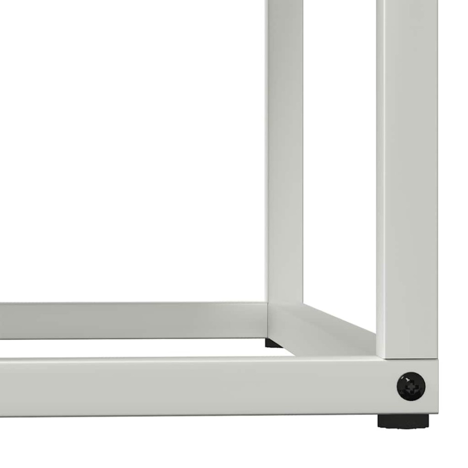 Leñero blanco 69,5x35x81 cm Acero laminado en