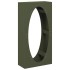Leñero verde oliva 50x23x100 cm Acero laminado en