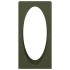 Leñero verde oliva 50x23x100 cm Acero laminado en