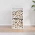 Leñero blanco 40x30x75 cm Acero laminado en