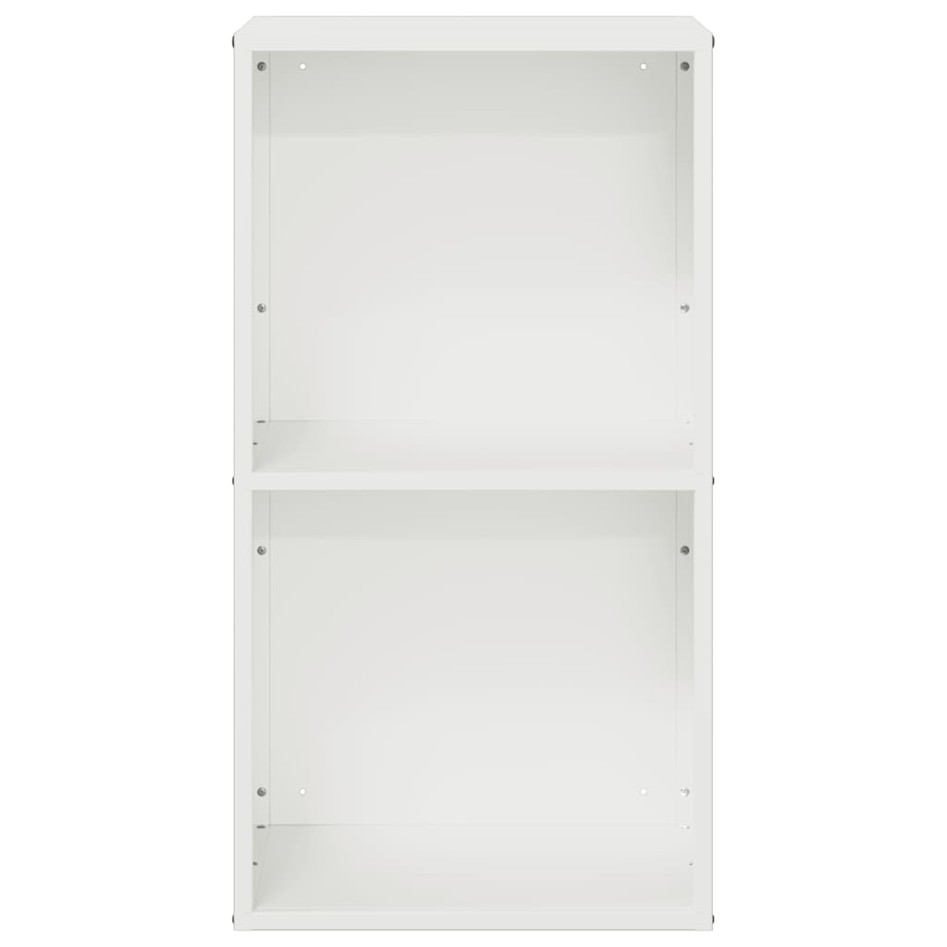 Leñero blanco 40x30x75 cm Acero laminado en