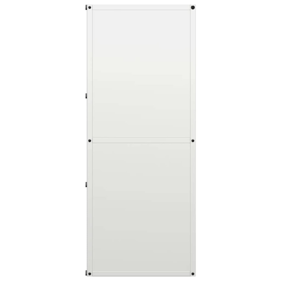 Leñero blanco 40x30x75 cm Acero laminado en