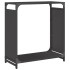 Leñero negro 60x28x65 cm Acero laminado en