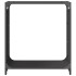 Leñero negro 60x28x65 cm Acero laminado en