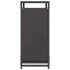 Leñero negro 60x28x65 cm Acero laminado en