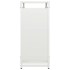 Leñero blanco 60x28x65 cm Acero laminado en