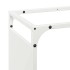 Leñero blanco 60x28x65 cm Acero laminado en