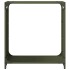 Leñero verde oliva 60x28x65 cm Acero laminado en