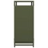 Leñero verde oliva 60x28x65 cm Acero laminado en
