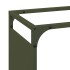 Leñero verde oliva 60x28x65 cm Acero laminado en