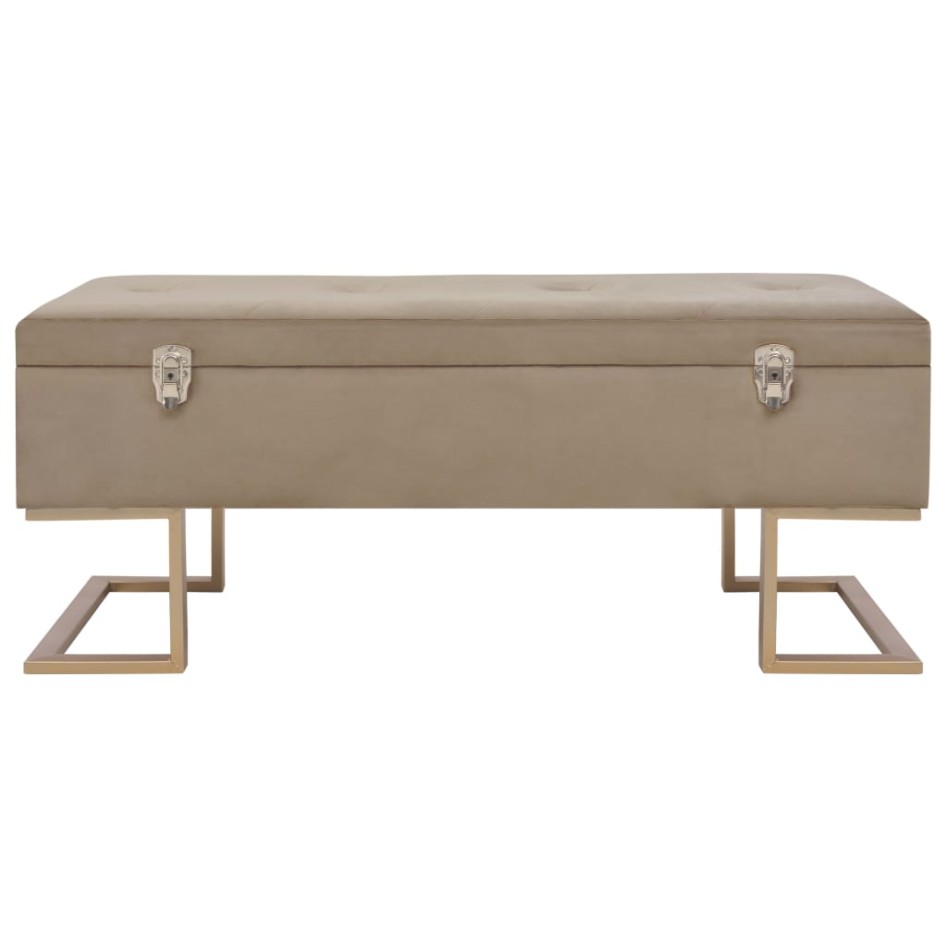 Banco con compartimento 105 cm beige de