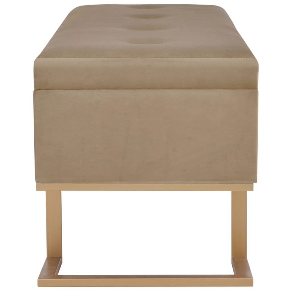 Banco con compartimento 105 cm beige de