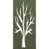 Leñero verde oliva 40x30x80 cm Acero laminado en