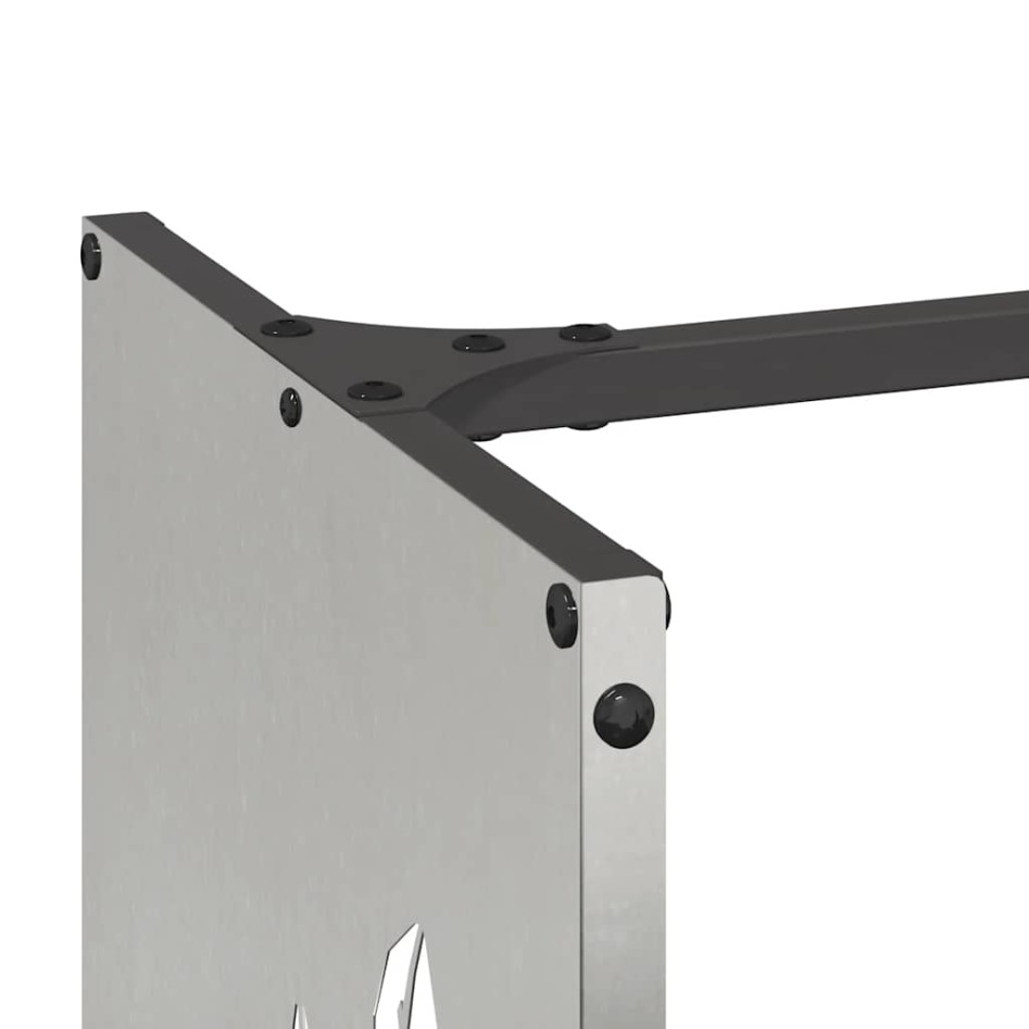 Leñero 40x30x80 cm acero