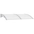 Marquesina para puerta PC gris 200x100