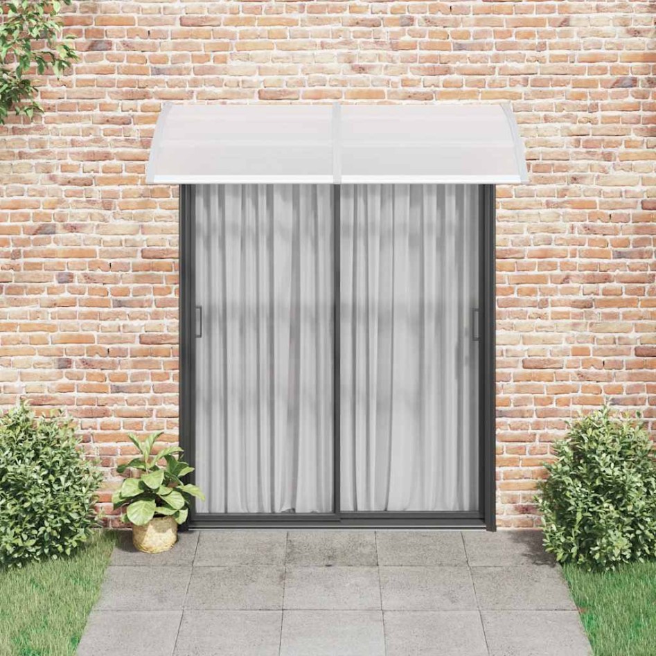 Marquesina para puerta PC gris 200x100