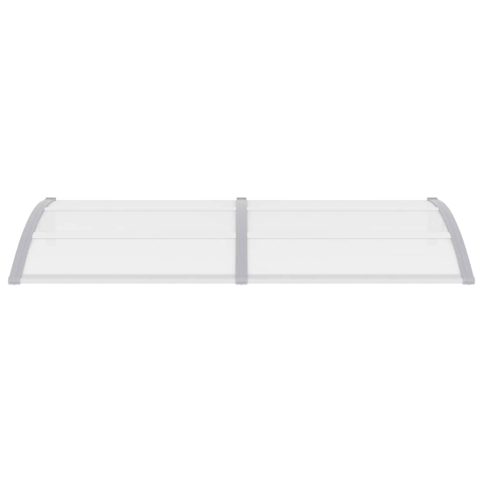 Marquesina para puerta PC gris 200x100