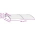 Marquesina para puerta PC gris 200x100
