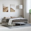 Estructura de cama de metal blanca 135x190 cm