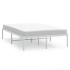 Estructura de cama de metal blanca 135x190