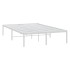 Estructura de cama de metal blanca 135x190