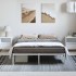 Estructura de cama de metal blanca 135x190