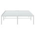 Estructura de cama de metal blanca 135x190