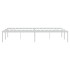 Estructura de cama de metal blanca 135x190