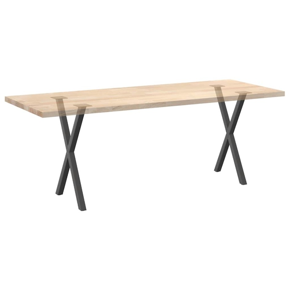 Patas para mesa comedor forma X 2uds antracita 57x(72-73)