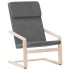 Sillón relajante de tela gris