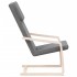 Sillón relajante de tela gris