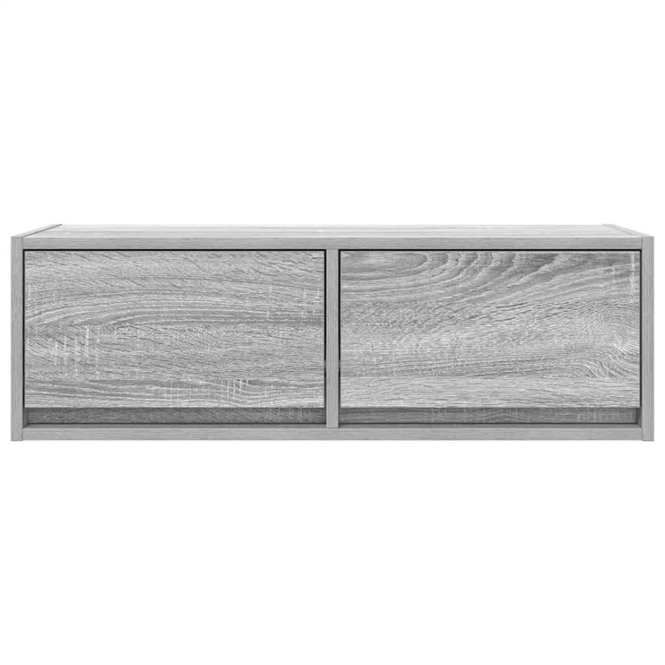 Mueble de TV madera de ingeniería gris Sonoma 80x31x25,5