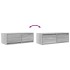 Mueble de TV madera de ingeniería gris Sonoma 80x31x25,5