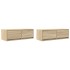 Muebles de TV 2 uds Roble Sonoma 80x31x25,5cm Madera