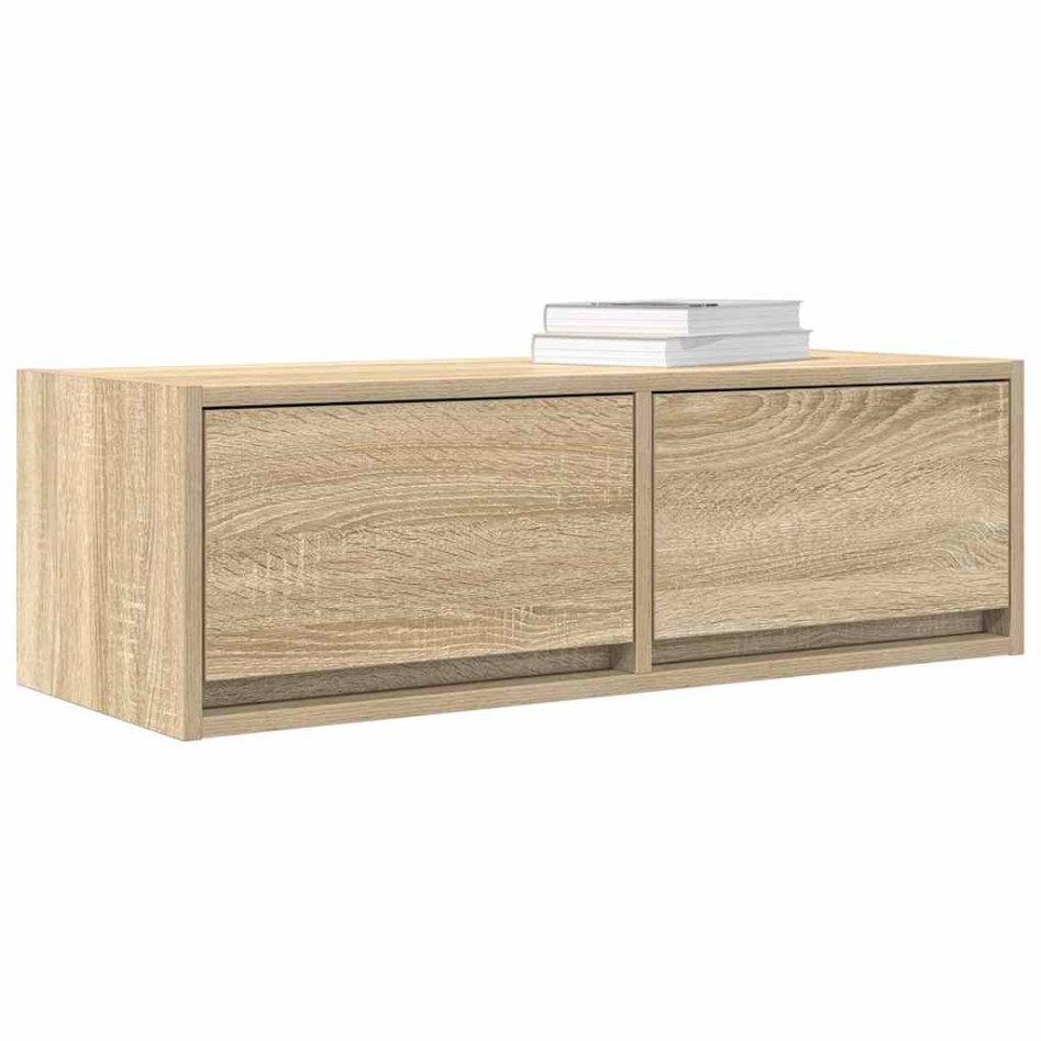 Muebles de TV 2 uds Roble Sonoma 80x31x25,5cm Madera