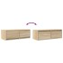 Muebles de TV 2 uds Roble Sonoma 80x31x25,5cm Madera