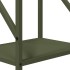 Leñero verde oliva 34x25x100 cm Acero laminado en