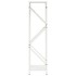 Leñero blanco 34x25x100 cm Acero laminado en