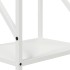Leñero blanco 34x25x100 cm Acero laminado en