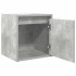Mesillas de noche de pared 2 uds gris hormigón 38x34x40