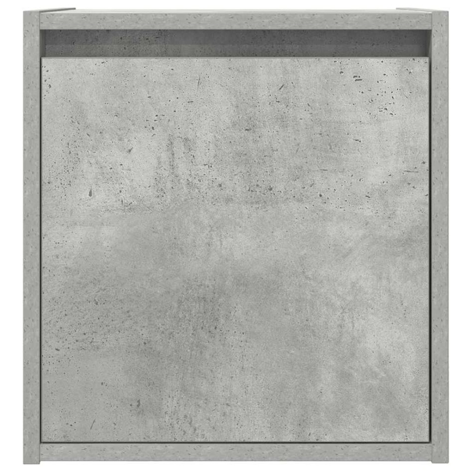 Mesillas de noche de pared 2 uds gris hormigón 38x34x40